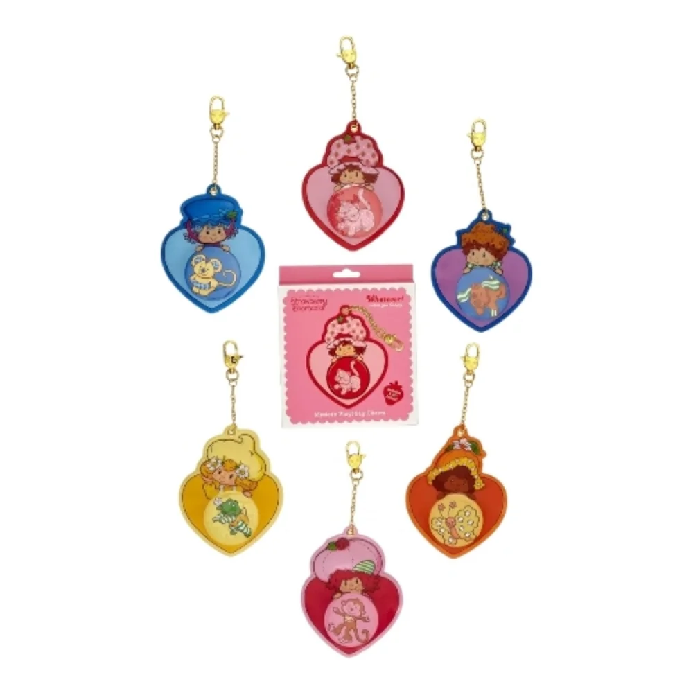 Whatever! Makes You Happy x Strawberry Shortcake Scented Bag Charm with Button